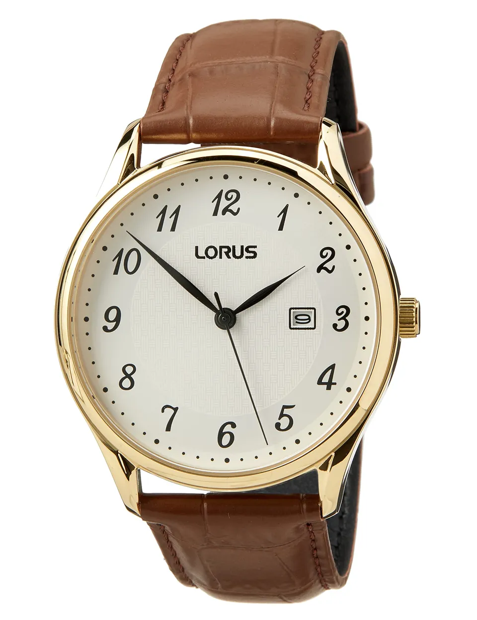 lorus-rh910px9-herrenuhr-leder-gold-quarz-edelstahl image 1