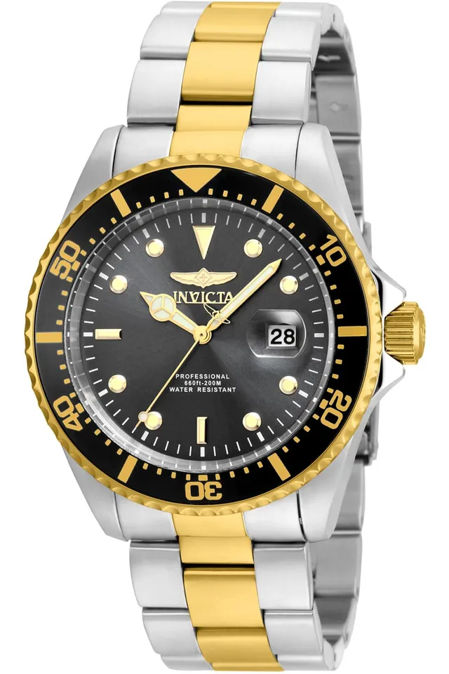 invicta-pro-diver-43mm-herrenuhr-quarz-bicolor-schwarz image 1