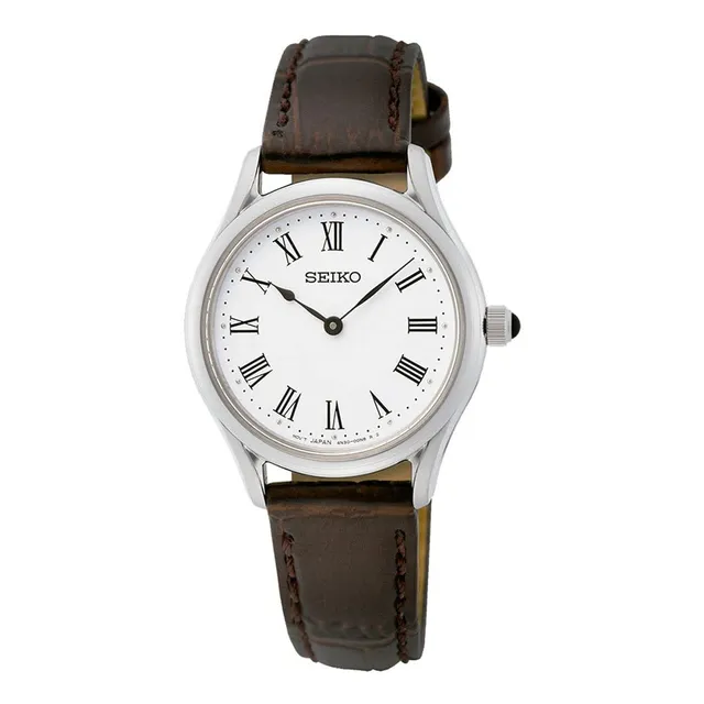 seiko-classic-swr071p1-damen-armbanduhr-quarz-lederband image 1