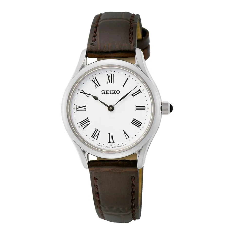 seiko-classic-swr071p1-damen-armbanduhr-quarz-lederband image 1