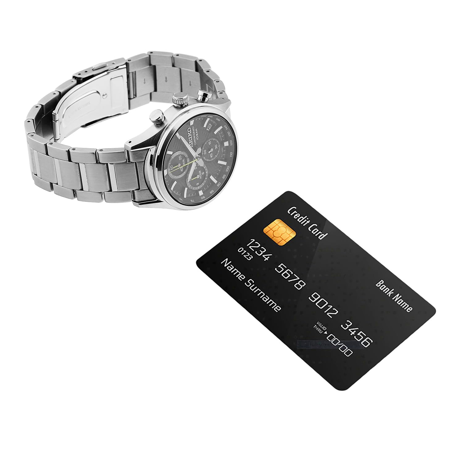 seiko-classic-analog-quarz-armbanduhr-silber-edelstahl image 5