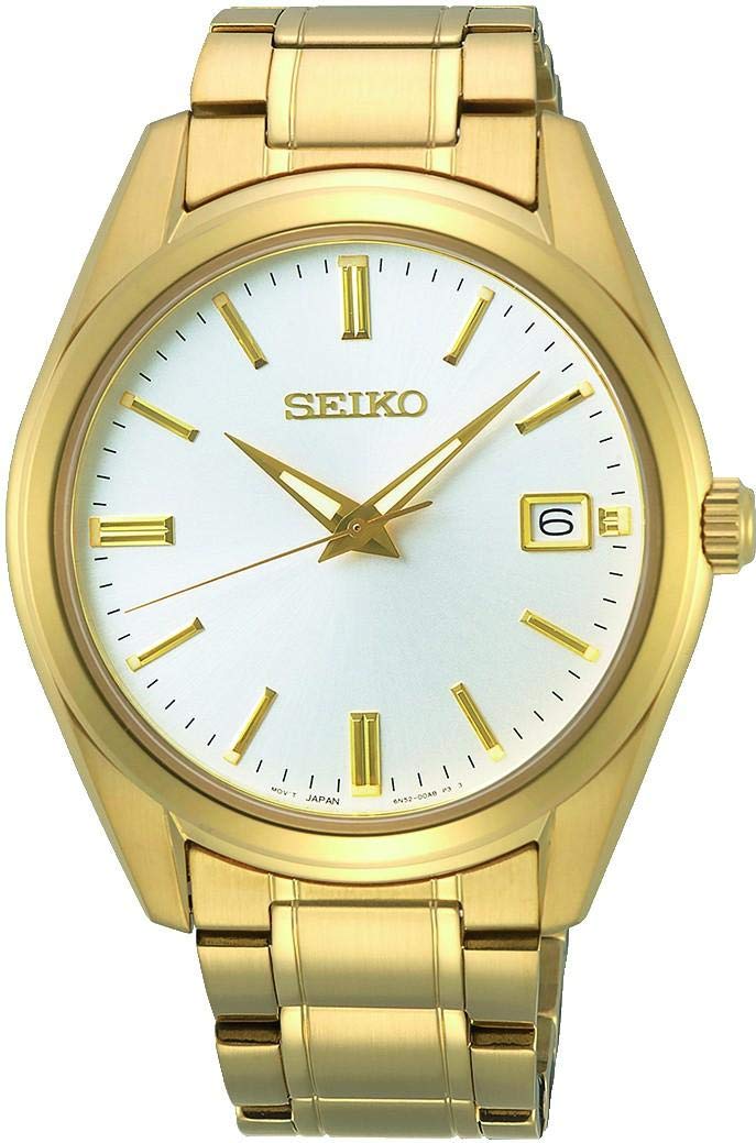seiko-classic-sur314p1-herren-armbanduhr-gold-edelstahl image 1