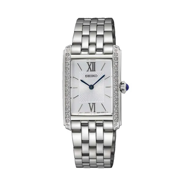 seiko-classic-damenuhr-analog-quarz-silber-schwarz image 1