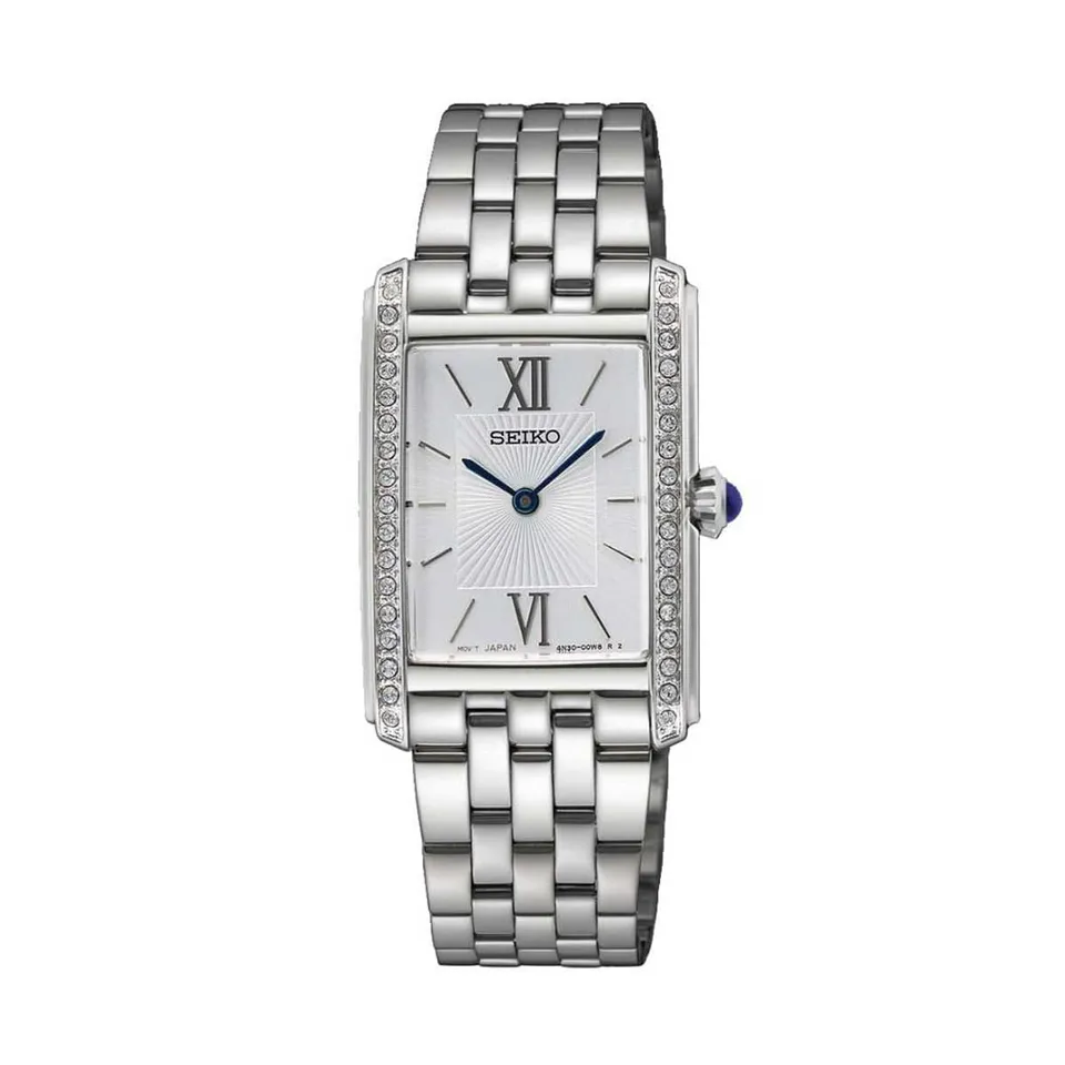 seiko-classic-damenuhr-analog-quarz-silber-schwarz image 1