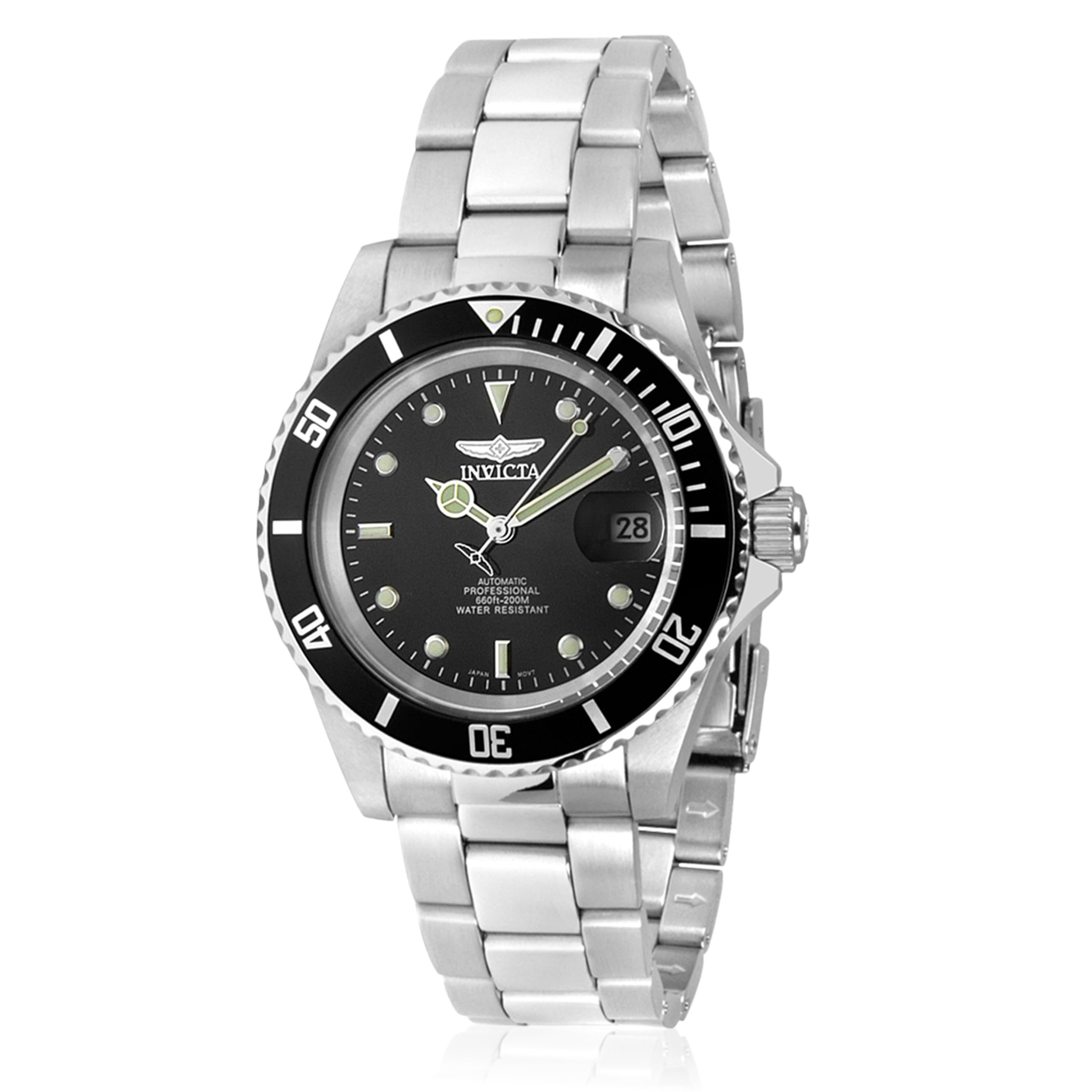 invicta-pro-diver-herren-automatikuhr-40mm-silber-grau-edelstahl image 5