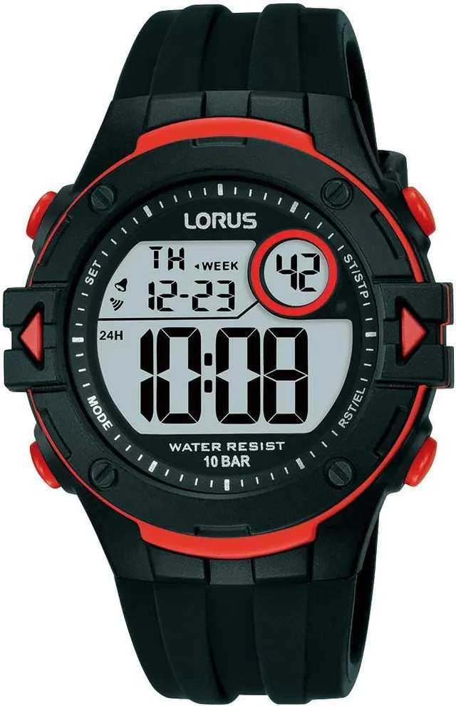 lorus-herrenuhren-digital-quarz-herrenuhr-schwarz-silikon image 1