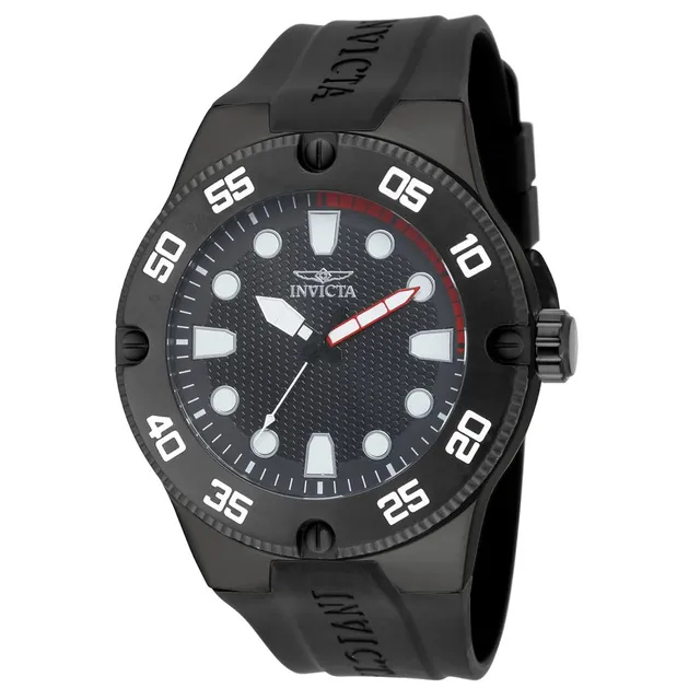 invicta-pro-diver-52mm-herren-quarzuhr-edelstahl-schwarz image 1
