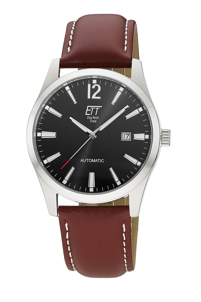 ett-motion-drive-herrenuhr-automatik-silber-schwarz-edelstahl image 7