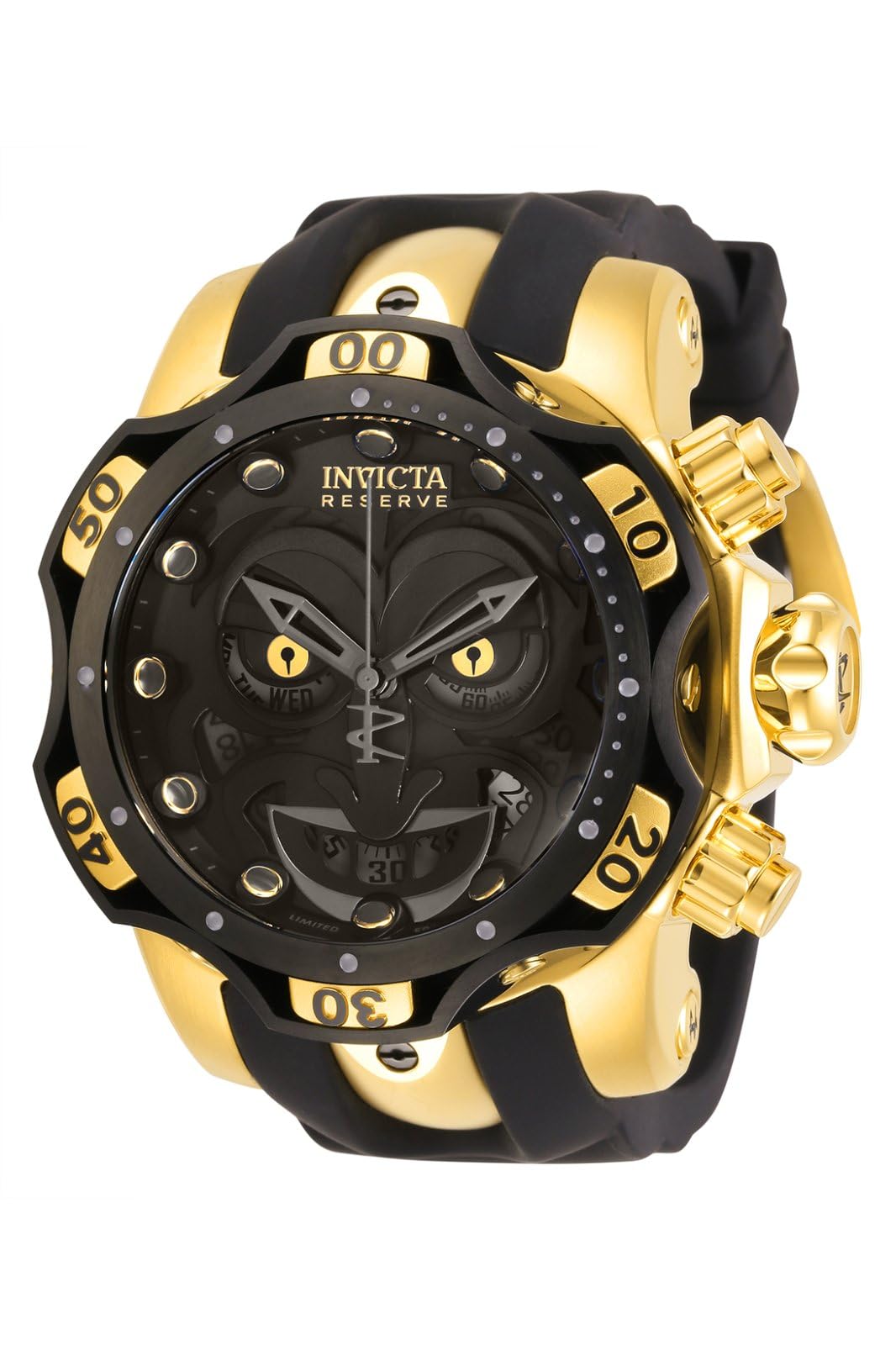 invicta-reserve-30063-joker-herrenuhr-52mm-schwarz-gold image 1