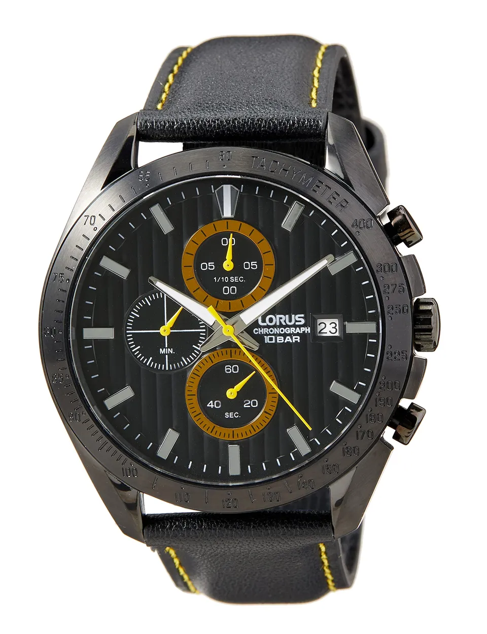 lorus-rm309hx9-chronograph-quarz-lederband-edelstahl image 1