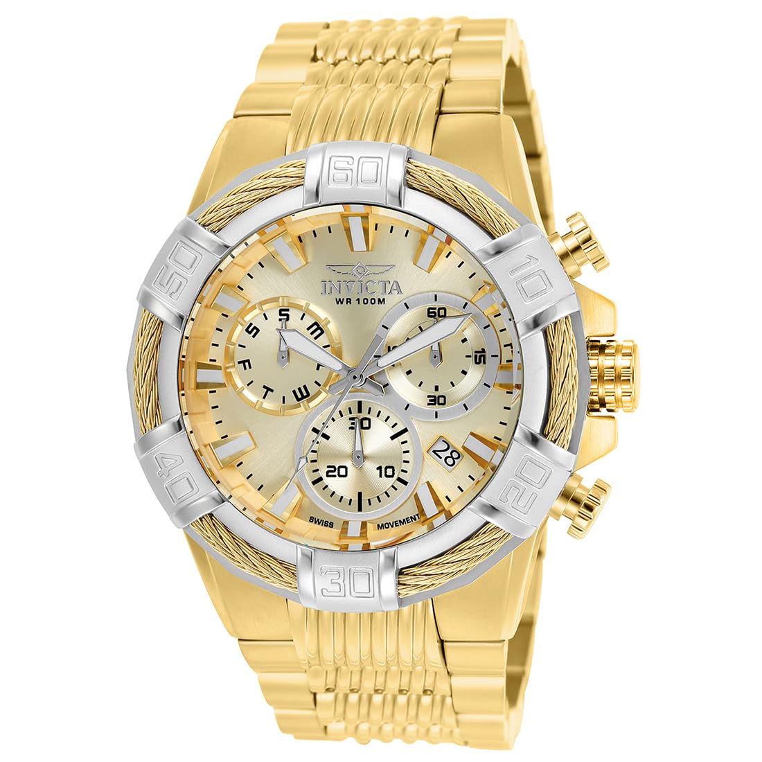 invicta-bolt-25868-herrenuhr-51mm-edelstahl-schwarz image 1
