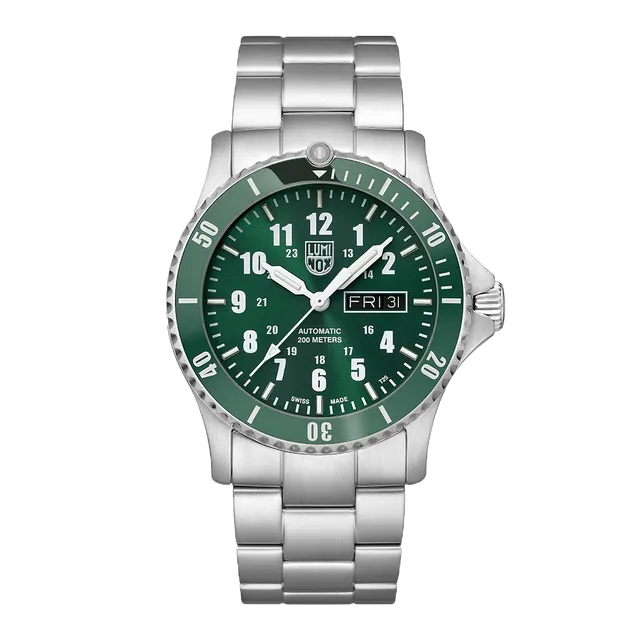 luminox-sport-timer-42-mm-automatikuhr-gr-n-edelstahl image 1
