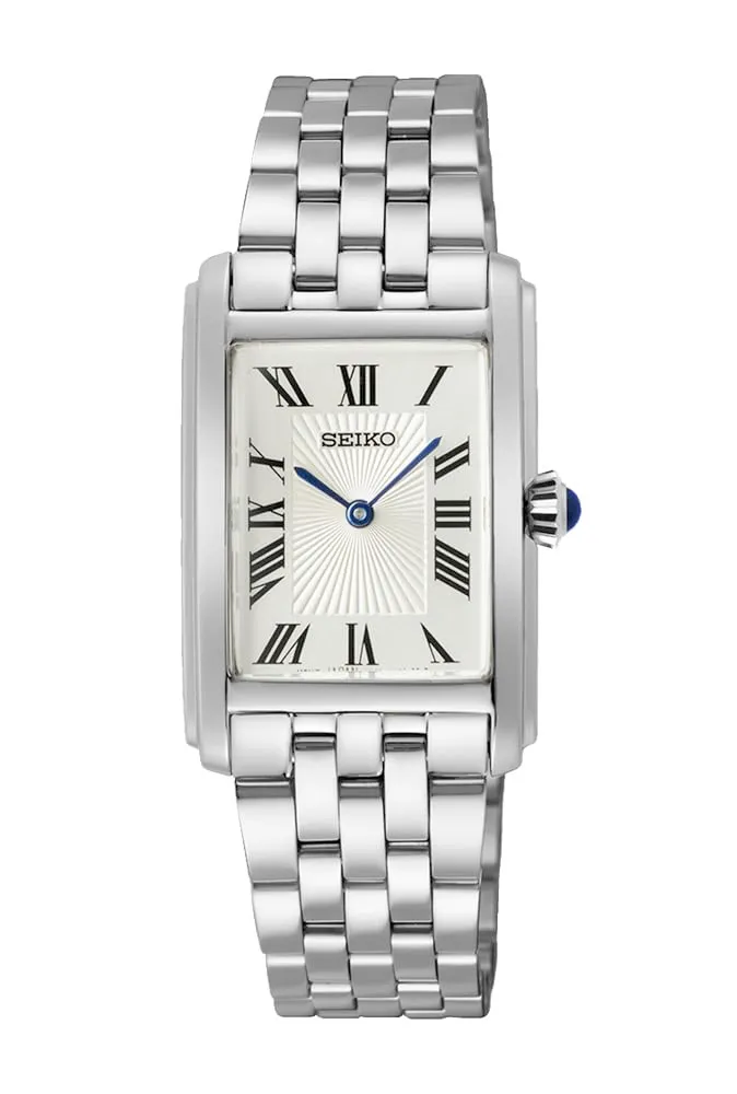 seiko-classic-analog-quarz-armbanduhr-silber-wei image 1