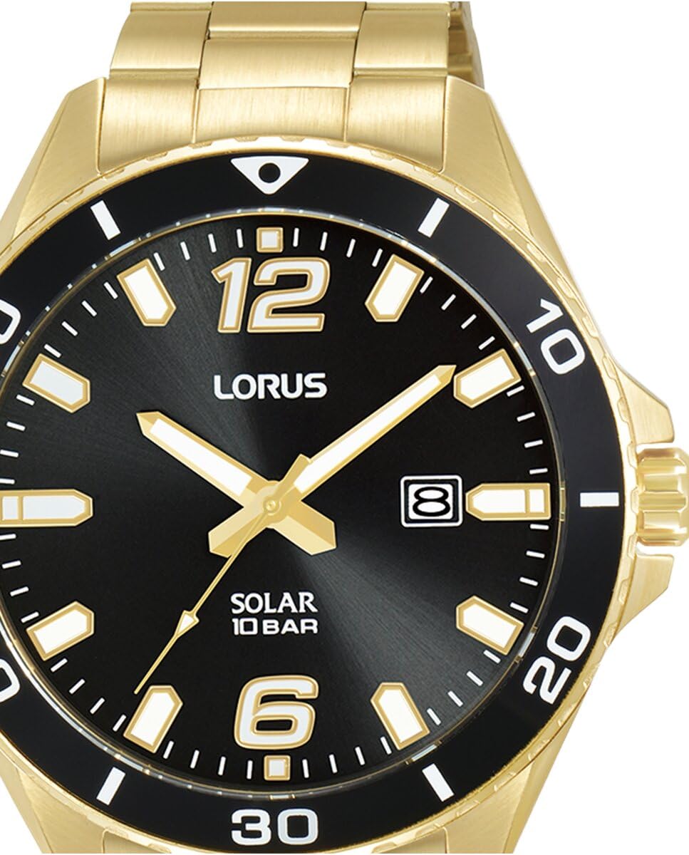 lorus-herrenuhr-analog-quarz-edelstahl-gold image 2