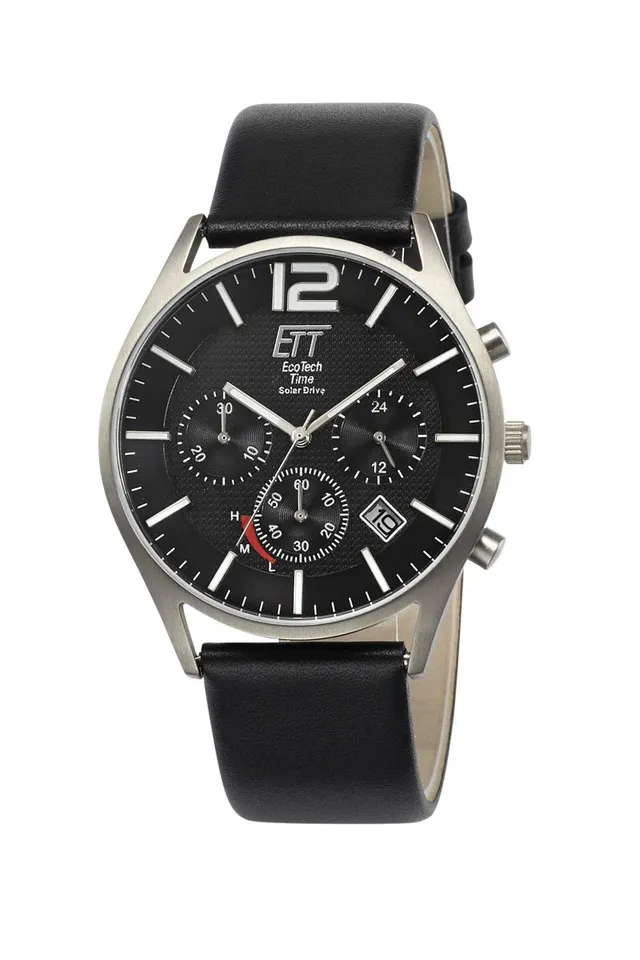 ett-solar-drive-egt-12051-21l-herrenuhr-leder-solaruhr-analog image 1