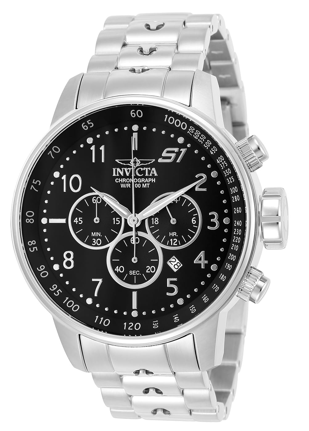 invicta-s1-rally-herrenuhr-48mm-silber-blau-quarzuhren image 8