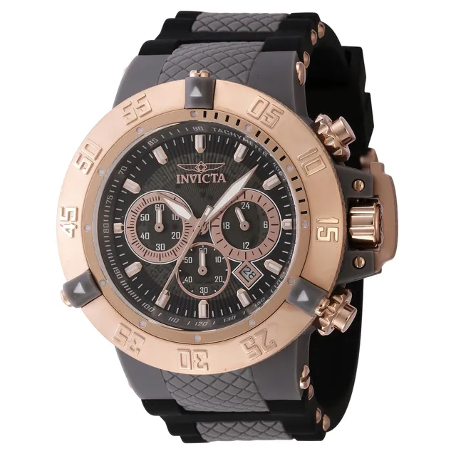 invicta-subaqua-herrenuhr-50mm-schwarz-ros-gold-quarz image 1