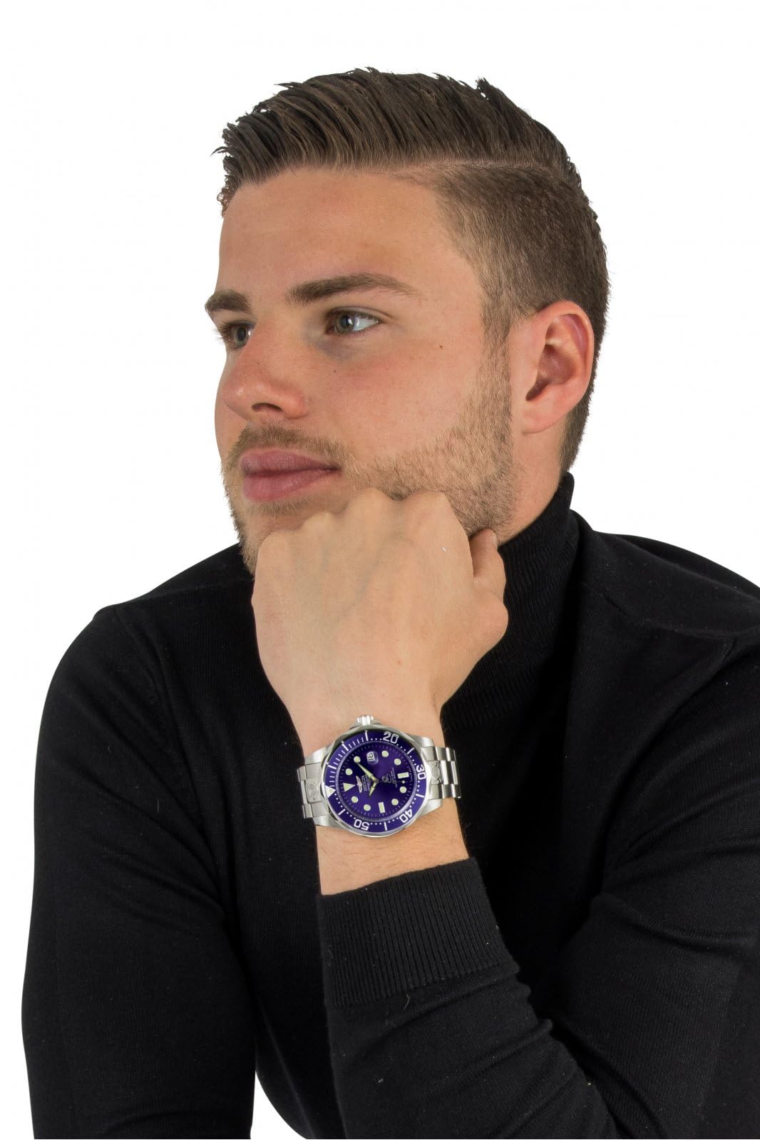 invicta-pro-diver-herren-automatikuhr-47mm-silber-blau image 7