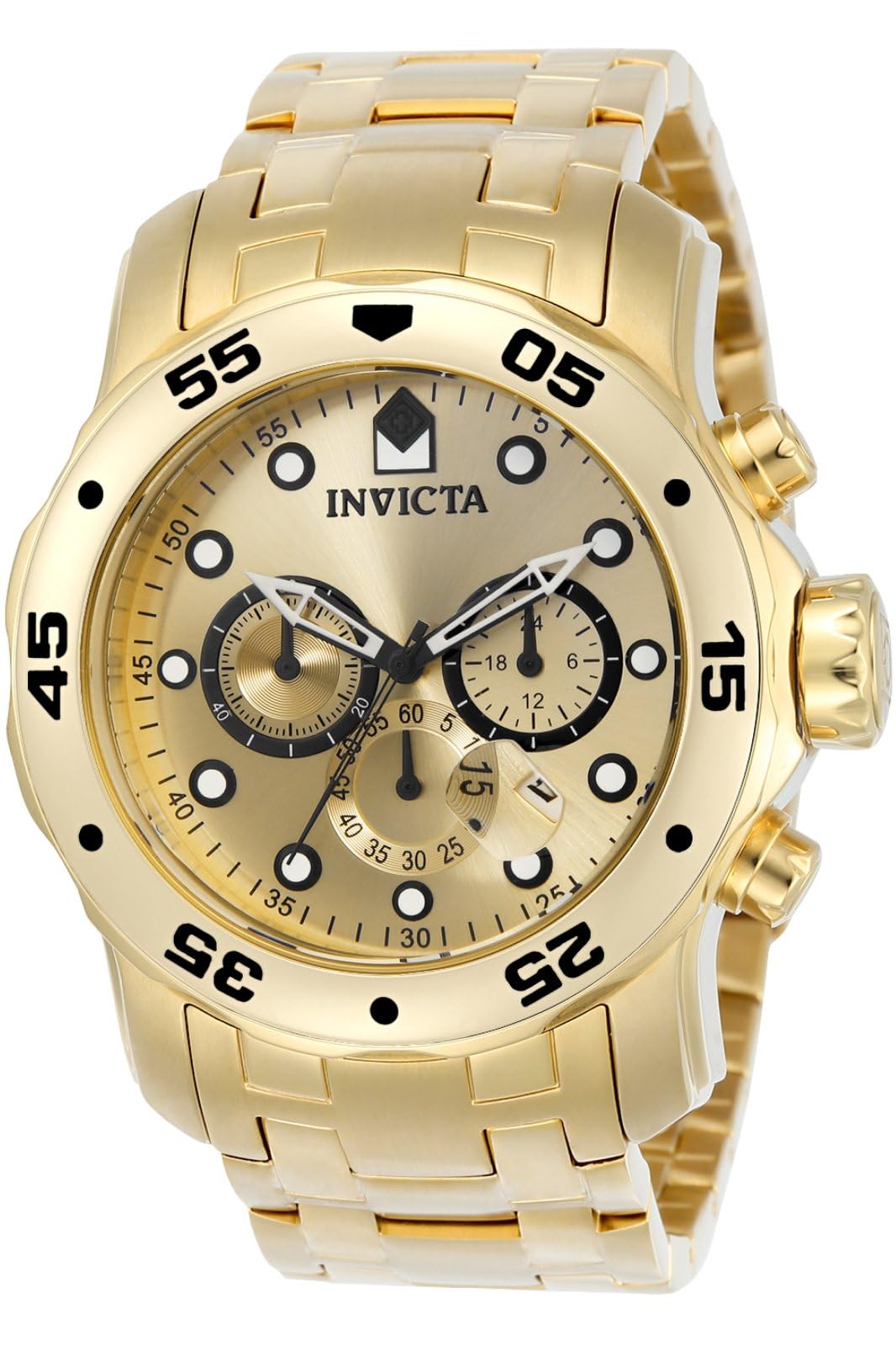 invicta-pro-diver-herrenuhr-gold-48mm-edelstahl-quarz image 1