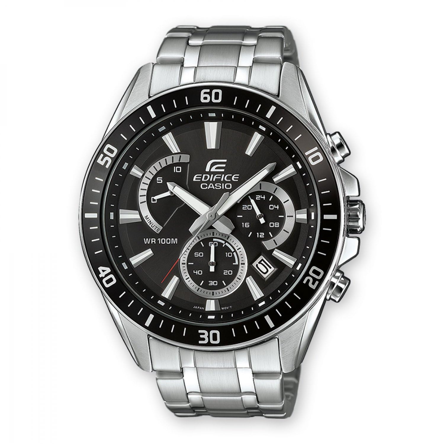 casio-edifice-herrenuhr-edelstahl-10-bar-silber image 1