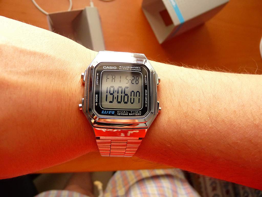 casio-a178wea-1aes-digitaluhr-edelstahl-silber-retro image 5