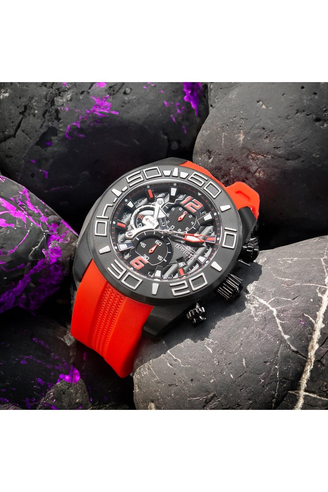 invicta-pro-diver-herrenuhr-50-mm-schwarz-rot-quarz image 5