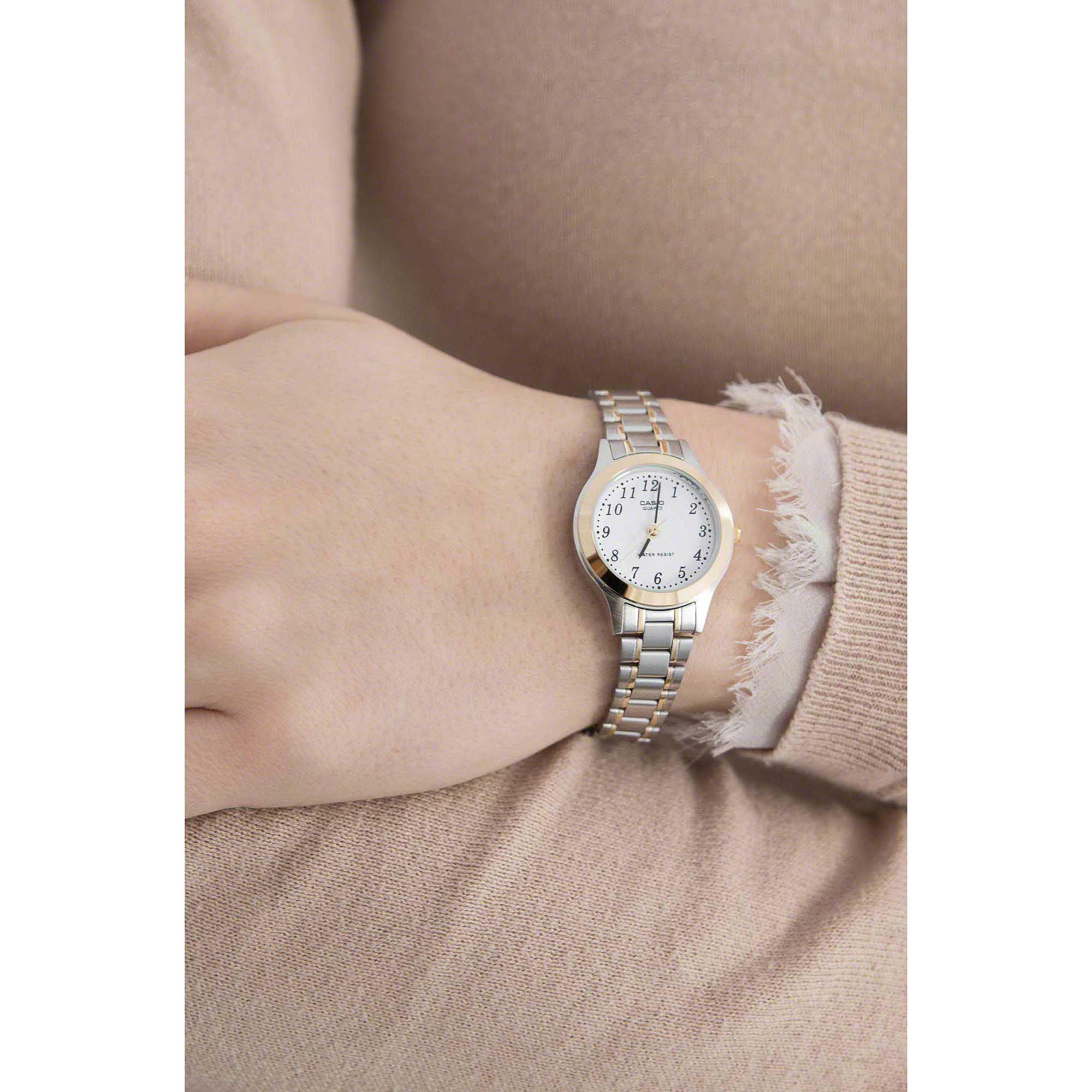 casio-ltp1263pg7bef-damen-armbanduhr-analog-gold-edelstahl image 2