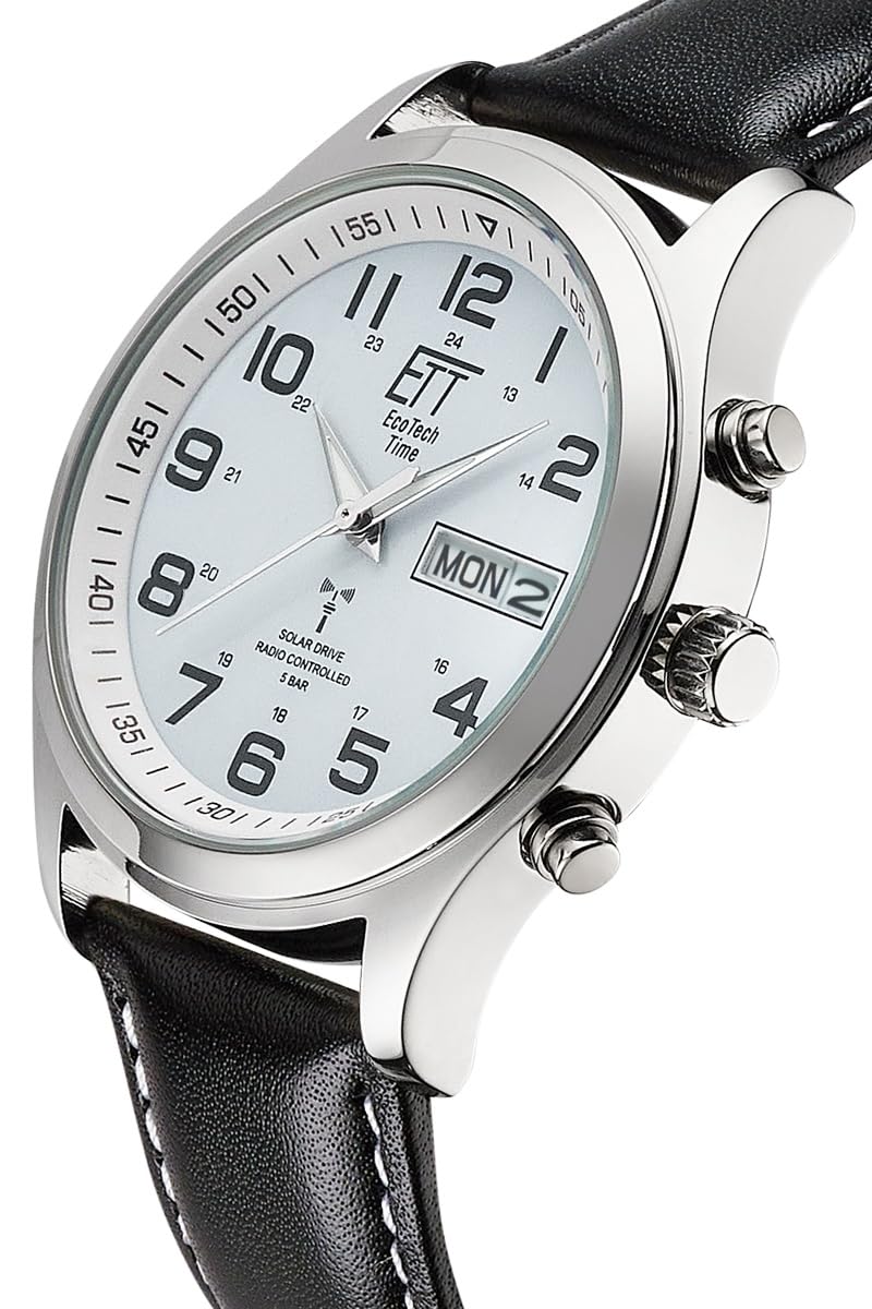 ett-solar-drive-funk-egs-11436-12l-herrenuhr-leder-analog image 2