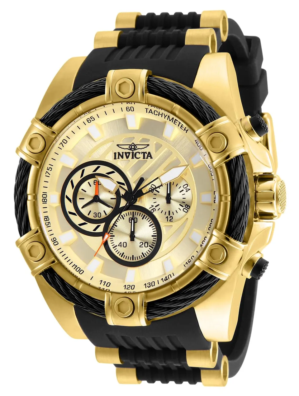 invicta-bolt-herren-quarzuhr-52mm-gold-schwarz image 1