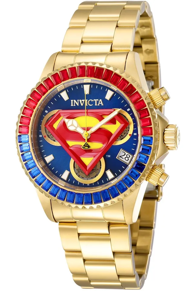 invicta-specialty-41268-superman-damenuhr-40mm-gold image 1