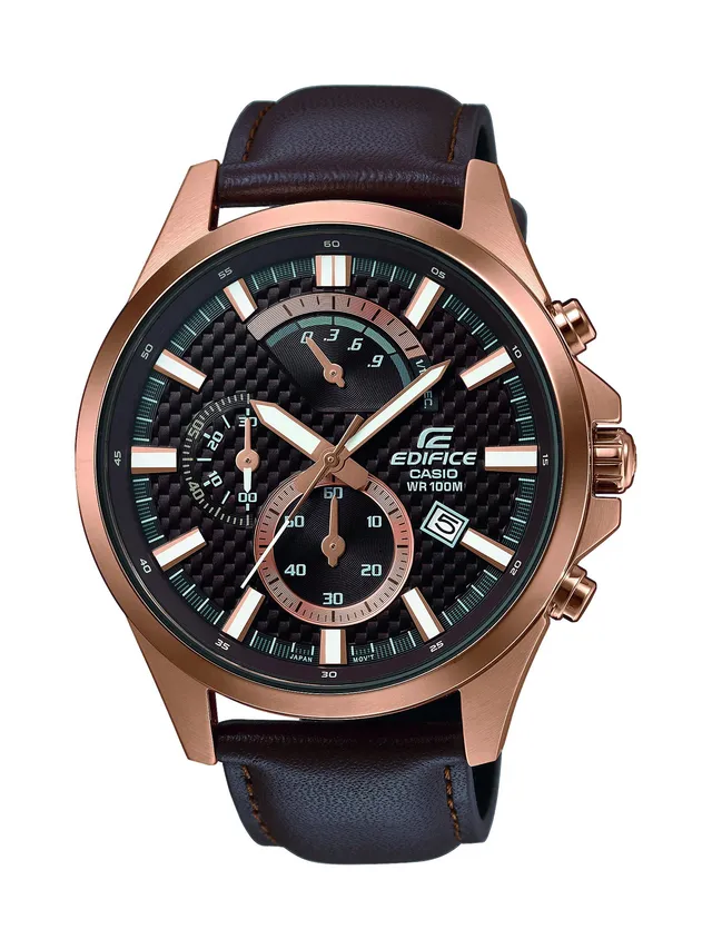 casio-edifice-efv-530gl-5avuef-herrenuhr-leder-braun-chronograph image 1