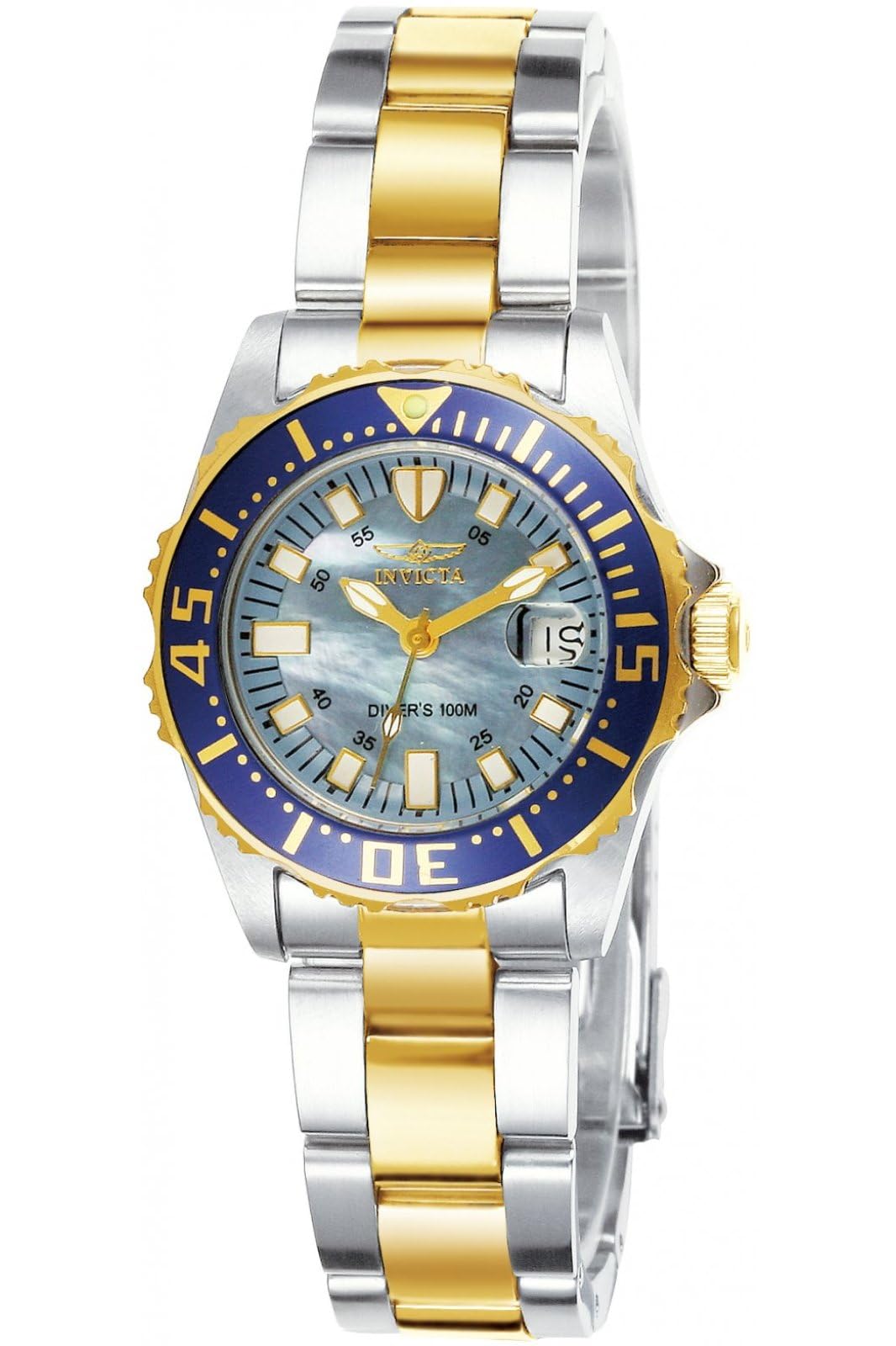 invicta-pro-diver-damen-taucheruhr-30mm-zweiton-blau image 1