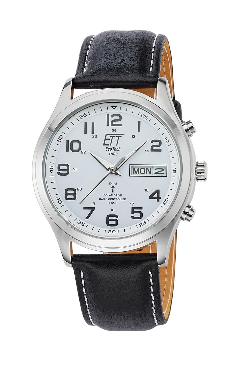 ett-solar-drive-funk-egs-11436-12l-herrenuhr-leder-analog image 1