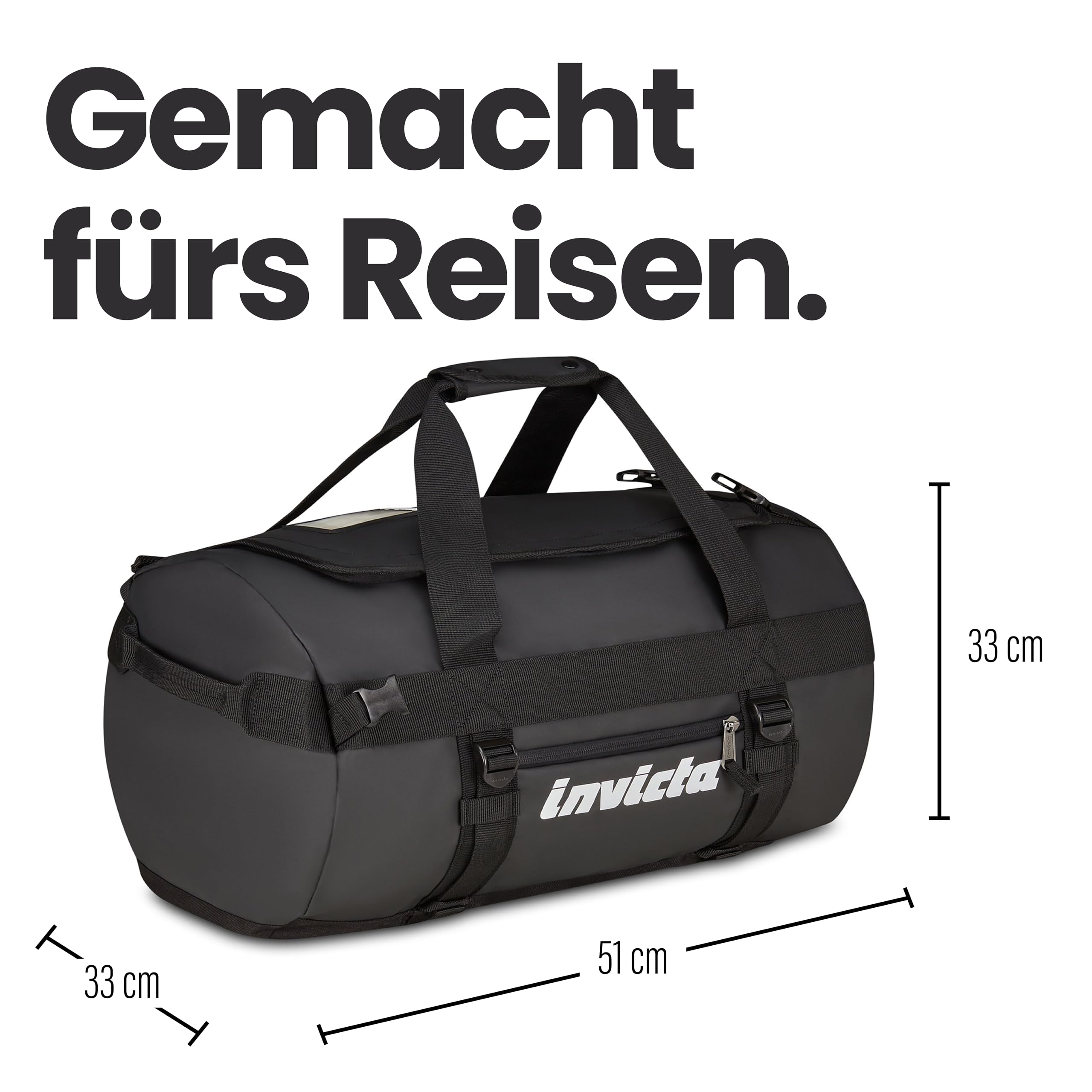 invicta-commuter-m-reisetasche-50-l-schwarz-handgep-ck image 2