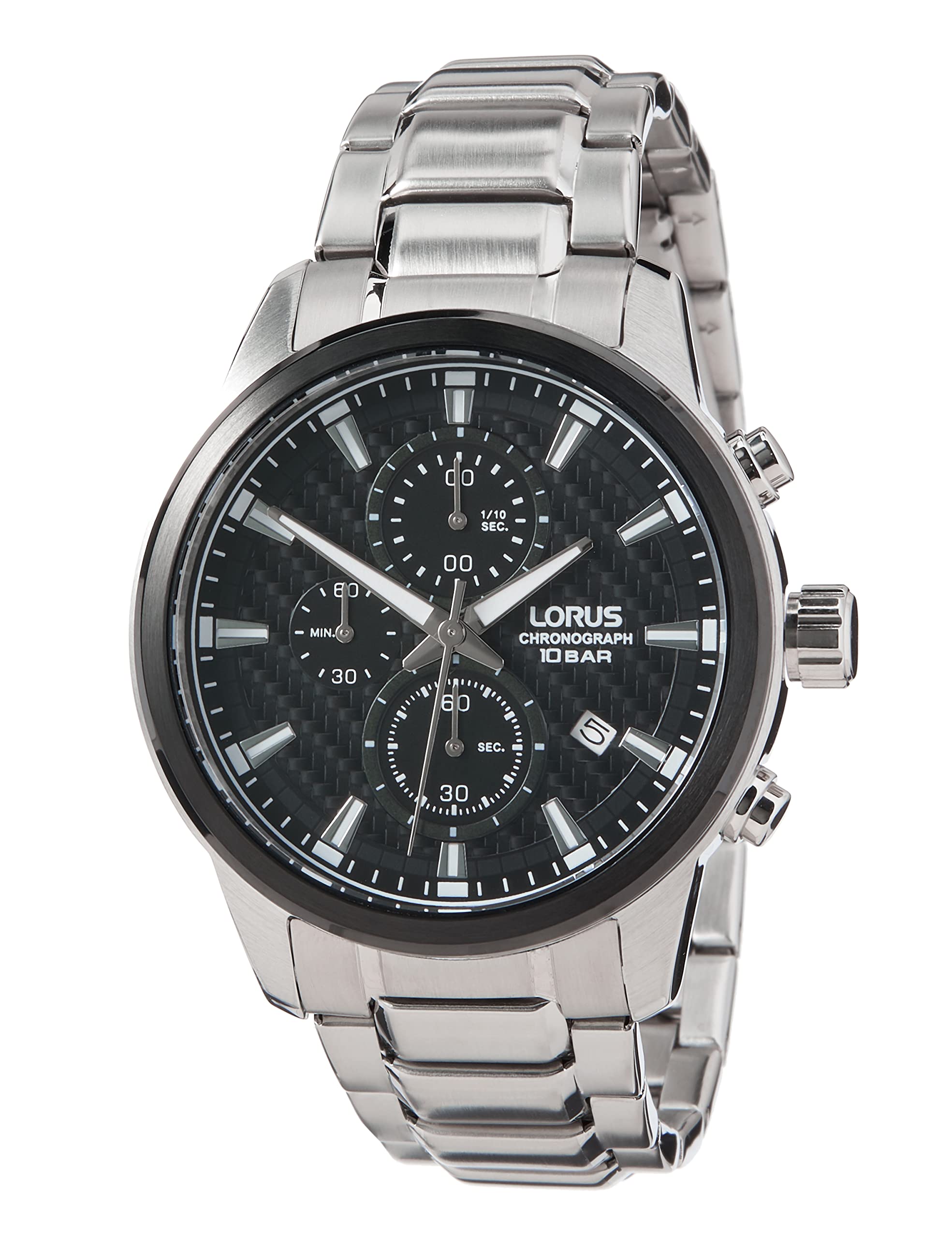 lorus-herrenuhren-rm325hx9-chronograph-titan-edelstahl image 1