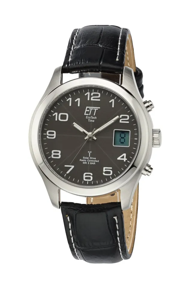 ett-solar-drive-funk-egs-11330-50l-herrenuhr-leder-chronograph image 1