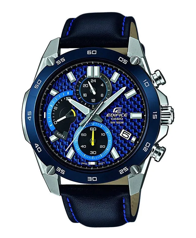 casio-edifice-efr-557bl-2avuef-herrenuhr-leder-blau-10-bar image 1
