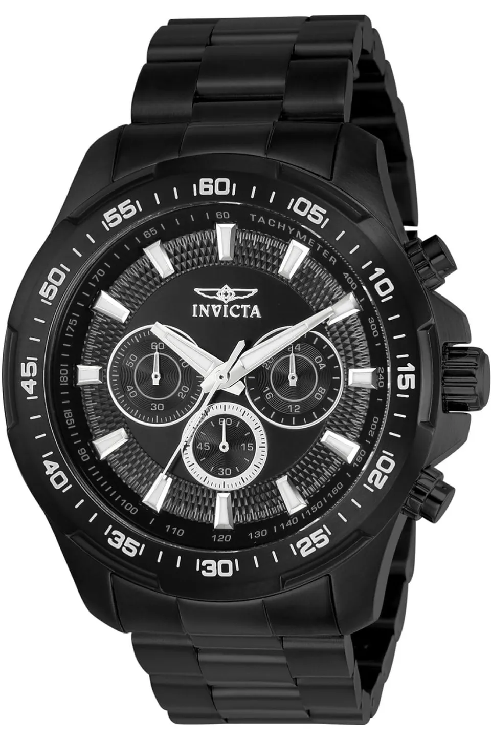 invicta-speedway-48mm-herren-quarzuhr-schwarz-edelstahl image 1