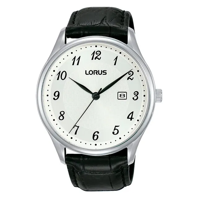 lorus-herrenuhren-rh913px9-herrenuhr-leder-edelstahl image 1
