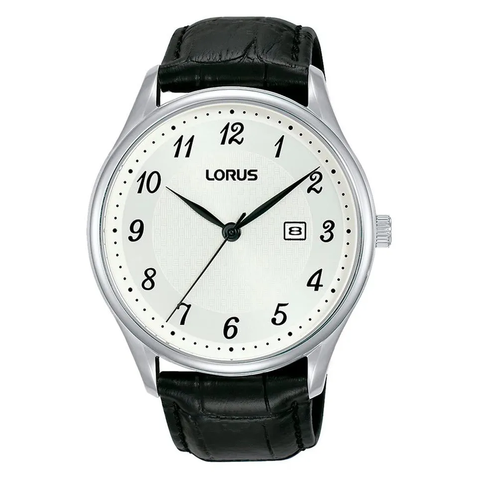 lorus-herrenuhren-rh913px9-herrenuhr-leder-edelstahl image 1