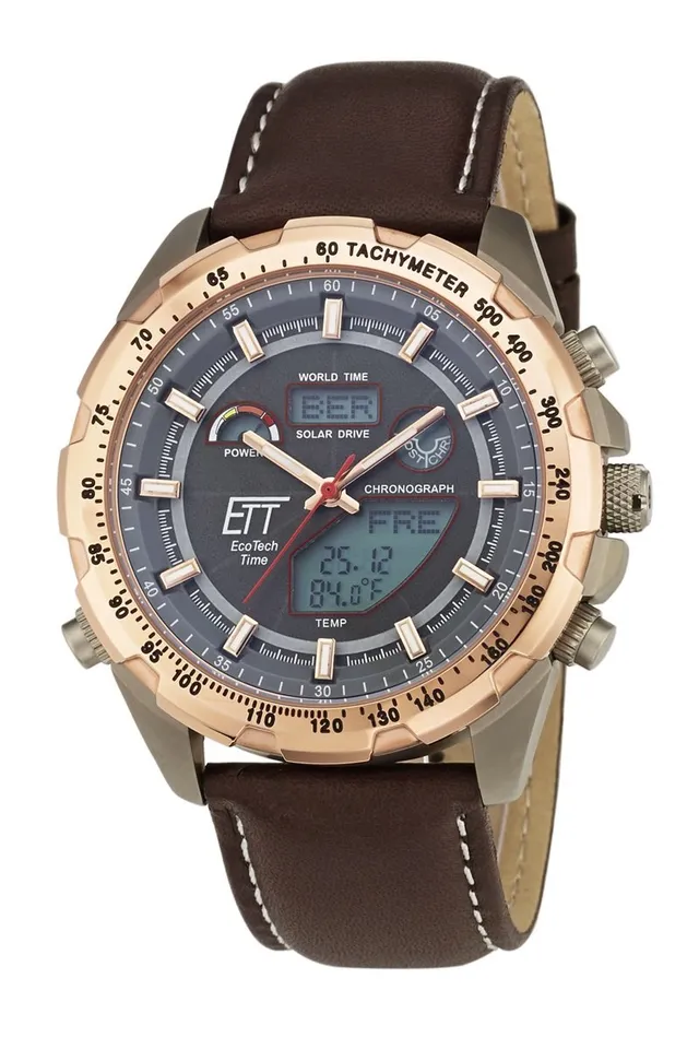 ett-solar-drive-funk-egt-11280-21l-herrenuhr-leder-weltzeit image 1