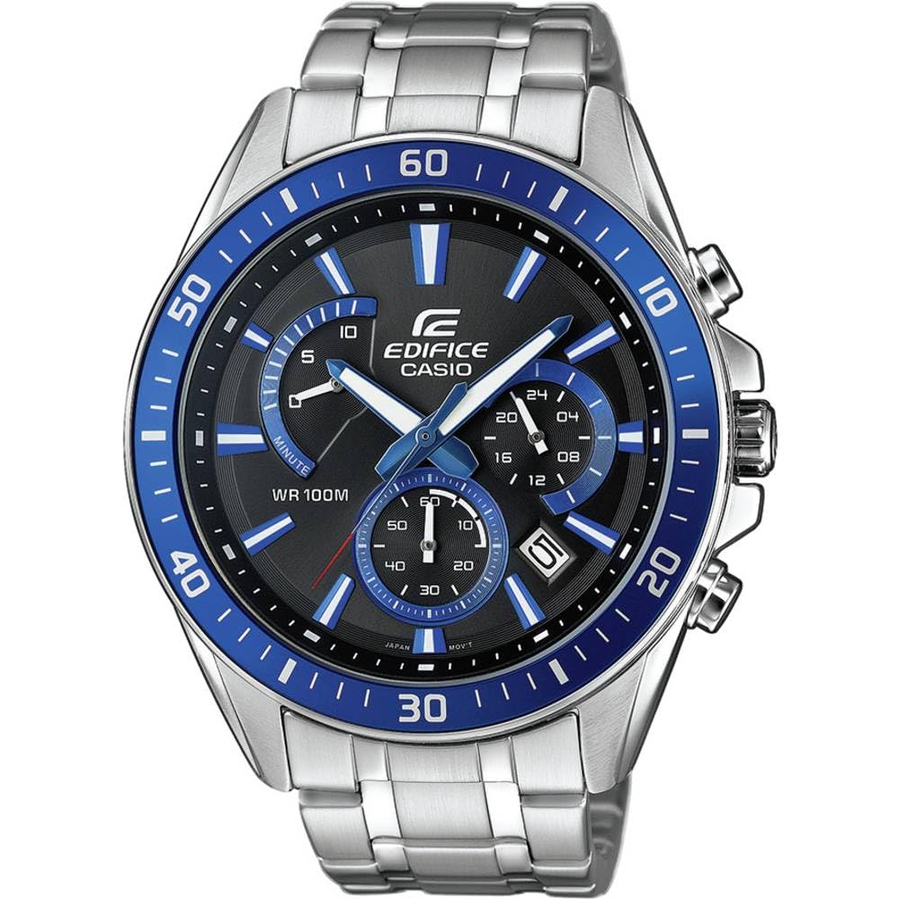 casio-edifice-efr-552d-herrenuhr-edelstahl-chronograph-silber image 1