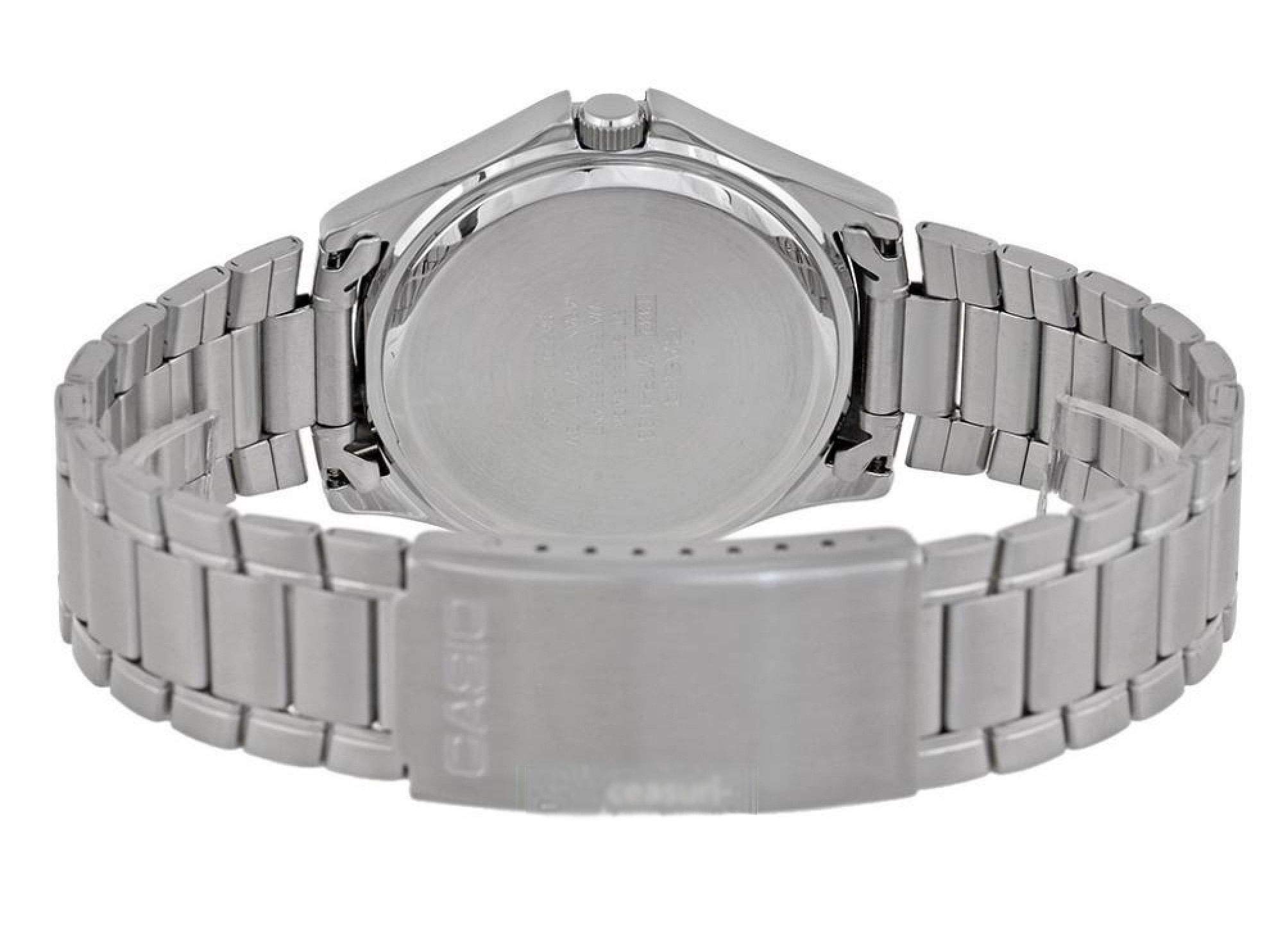 casio-mtp1183pa2a-herren-analoguhr-edelstahl-datum image 2