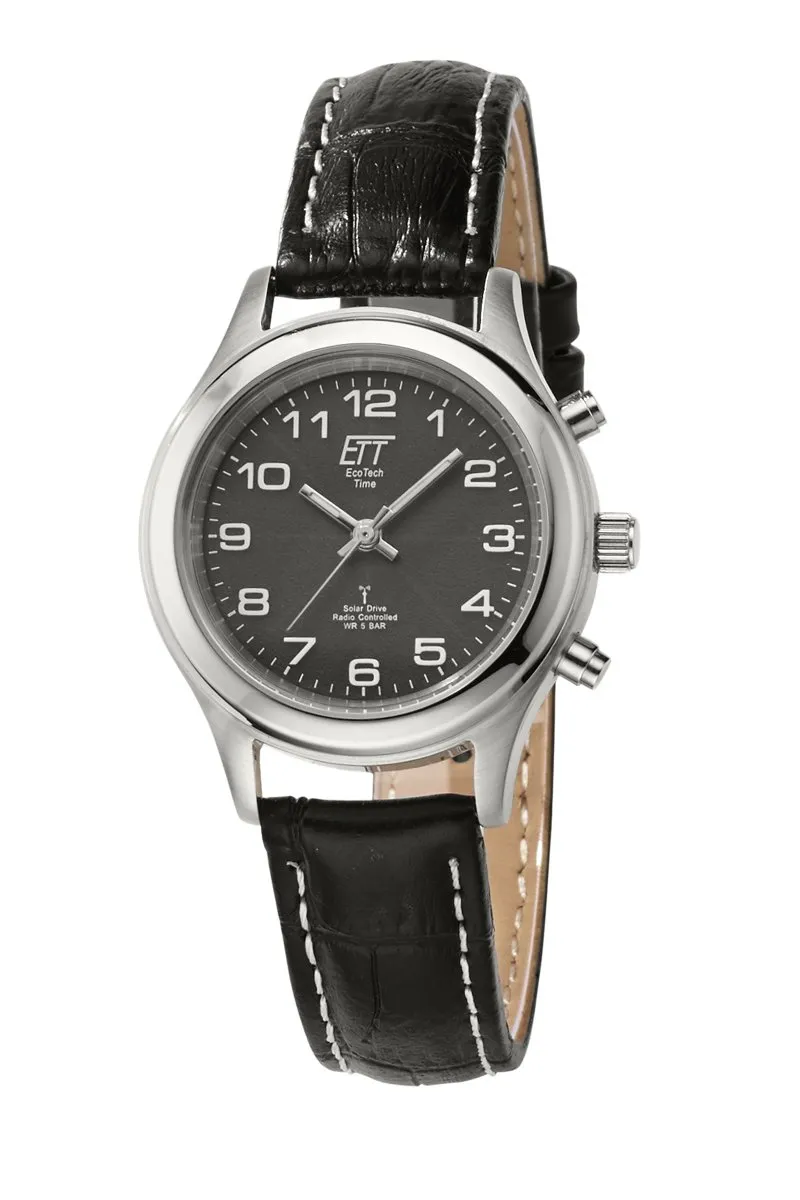 ett-solar-drive-funk-els-11331-51l-damenuhr-leder image 1
