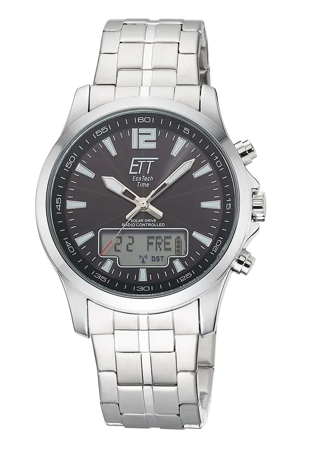 ett-solar-drive-funk-ega-11715-21m-herrenuhr-edelstahl-schwarz image 1