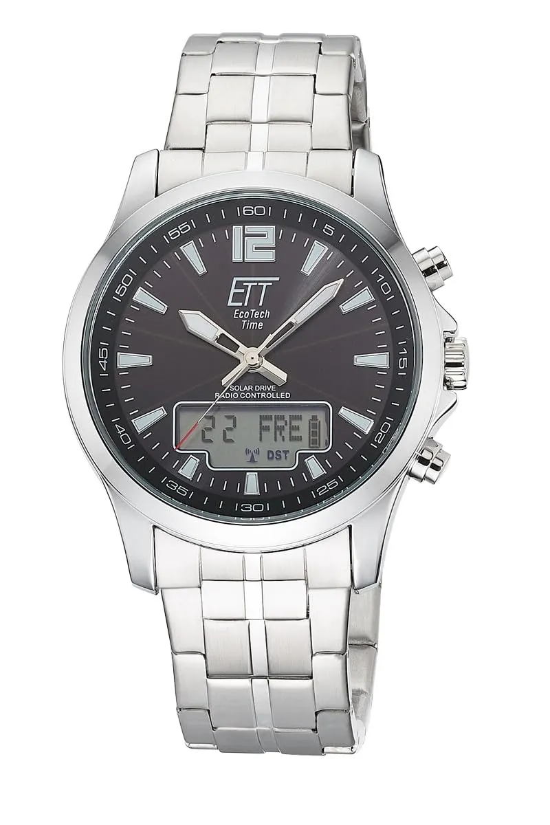 ett-solar-drive-funk-ega-11715-21m-herrenuhr-edelstahl-schwarz image 1