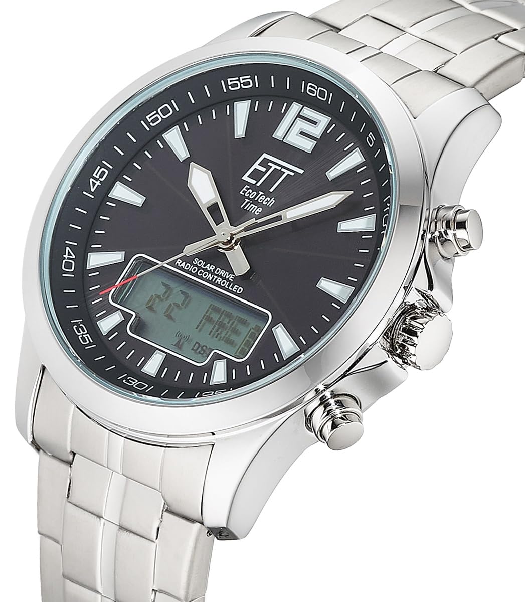 ett-solar-drive-funk-ega-11715-21m-herrenuhr-edelstahl-schwarz image 2