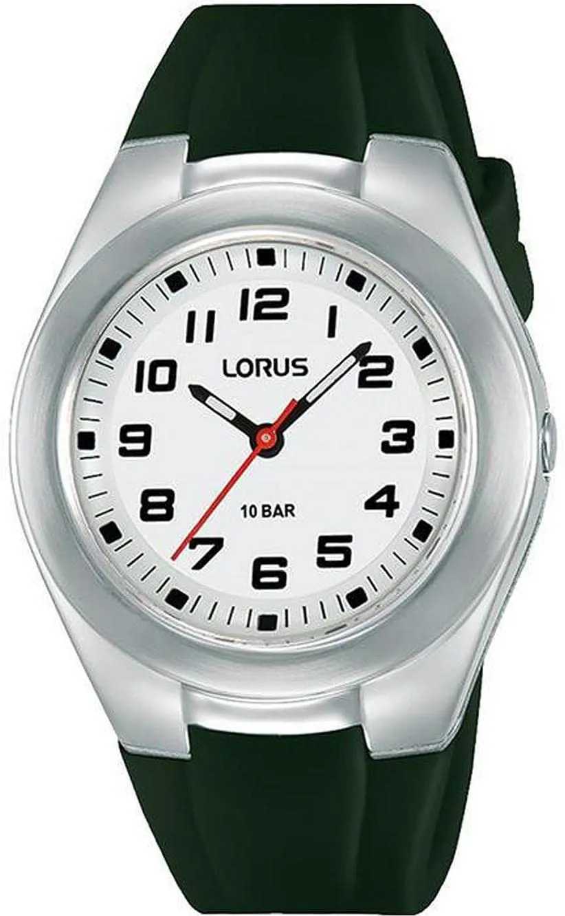 lorus-herrenuhren-silikon-uhr-gr-n-analog-quarz-unisex image 1