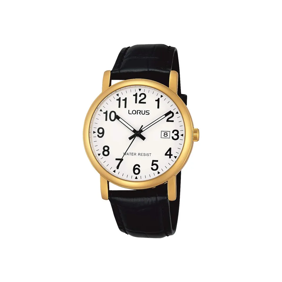 lorus-klassik-herrenuhr-gold-analoge-armbanduhr image 1