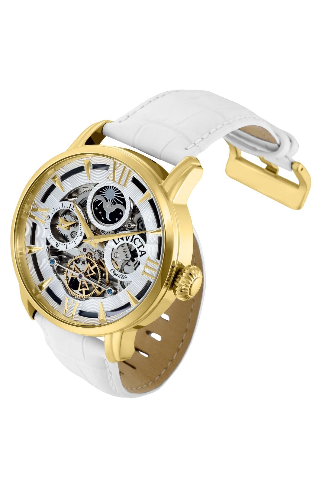invicta-objet-d-art-automatikuhr-herren-47mm-gold-wei image 2